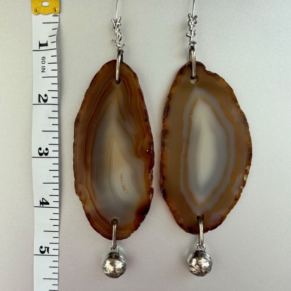 YVES SAINT LAURENT YSL 2010 vintage drop earrings - Picture 4 of 4